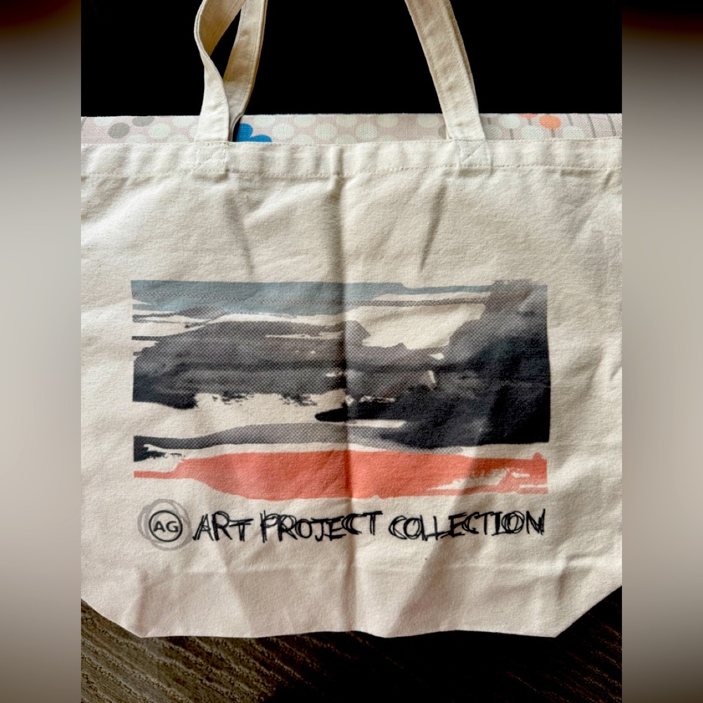 Ag Adriano Goldschmied Art Project Collection Tote - Black and Cream